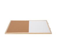 YUEHISY Tablero de Corcho 40x60cm Imán Pizarra Blanca Montaje en Pared | Superficie magnética de borrado en seco para escribir suavemente, superficie de corcho autorreparable con marco de madera.