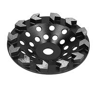 YUEHISY Taza de Muela Abrasiva de Diamante, 10 Dientes 180 Mm, Disco Abrasivo de Hormigón 30# para Amoladora Angular, Lijado de Cemento de Piedra