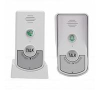 YUEHISY Timbre Inalámbrico, Que Funciona a Más de 1300 Pies de Alcance, Timbre de Aula, Fácil Instalación, para Oficina en Casa, 1 Receptor y 1 Botón (White)