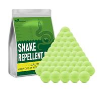 YUEQINGLONG 50 bolas de polilla de serpiente Be Gone for Yard potentes para mascotas, para césped, jardín, camping, pesca, hogar, para repeler serpientes y otras plagas