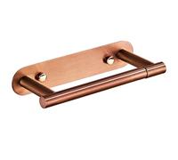 YUET Portarrollos Baño Autoadhesivo o Montado en la Pared, Doble Poste Giratorio, Soporte Colgador Acero Inoxidable, Porta Papel Higienico Sin Taladro (Oro Rosa)