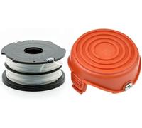 YUETTYY Bobina y línea de repuesto para recortadora + tapa de cubierta de carrete para Black & Decker GL675 GL680 GL685 GL686 GL687 GL690 (1 juego)