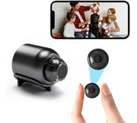 YUEYUEKE Videocámara de vigilancia oculta inalámbrica 1080p HD Mini WiFi Cámara de seguridad infantil con detección de movimiento, visión nocturna, control de aplicaciones, cámara oculta para casa
