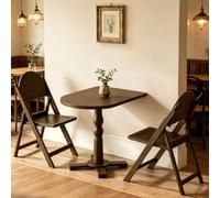 YUGXTH Muebles de Balcón Impermeables Mesa y Sillas de Patio, Juego de Muebles de Jardín Espacio Pequeño Balcón Apartamento Madera for Porche Delantero(Large)