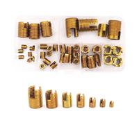 Yuhtech 40 Pcs 7 Tamaño Acero al Carbono Galvanizado Tornillo Inserto Inserciones de Rosca Autorroscantes M3 M4 M5 M6 M8 M10 M12 Kit de Reparación de Roscas Inserte