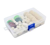 Yuhtech 76 Pcs Juego de Almohadillas de Pulido de fieltro de Lana Herramienta Rotatoria para taladro Pulidor abrasivo, Almohadilla para Pulir ruedas