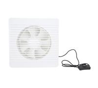 YUKERMARB Panel Solar Ventilador de Extractor, 15W 6 Aspas Cable de 16 | Ventilación directa alimentada por sol, carcasa de ABS, montaje en pared para ventana, gallinero, invernadero, cobertizo,