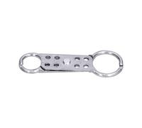 YUKOFE Cerrojo de bloqueo y etiquetado Flor ignífuga Seguridad Cerradura de hebilla de aluminio de doble cabeza Dispositivo de seguridad industrial duradero de alta resistencia par