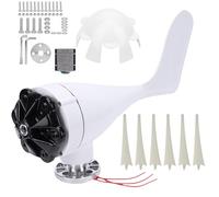 YUKOFE Generador de turbinas de molino de viento Generador de CA eólico de 6 aspas de 800 W con velocidad de arranque lenta Alta utilización de energía eólica para barcos Terrazas (24V)