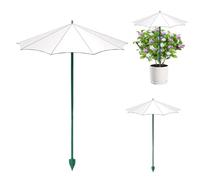Yulokdwi Sombrillas Para Plantas,Cubierta Sombreadora Con Estaca Para Plantas En Maceta, Pack De 3 Sombrillas Ligeras Tamaño 26,5cm, Para Decorar Espacios De Balcón, Patio Y Zonas Verdes Del Jardín