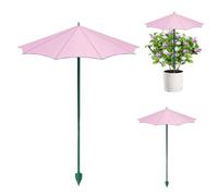 Yulokdwi Sombrillas Para Plantas,Cubierta Sombreadora Con Estaca Para Plantas En Maceta, Pack De 3 Sombrillas Ligeras Tamaño 26,5cm, Para Decorar Espacios De Balcón, Patio Y Zonas Verdes Del Jardín