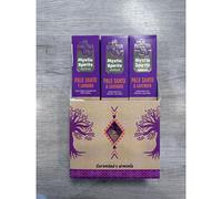 YUMO HOUSE - PACK 6 CAJAS O 12 CAJAS DE INCIENSO ORGÁNICO NATURAL PALO SANTO CONBINADO, CADA CAJA DE 6 VARITAS, PORTAINCIENSO REGALO