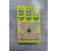 YUMO HOUSE - PACK 6 CAJAS O 12 CAJAS DE INCIENSO ORGÁNICO NATURAL PALO SANTO CONBINADO, CADA CAJA DE 6 VARITAS, PORTAINCIENSO REGALO