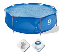 YUMO HOUSE-Piscina desmontable tubular Avenli Frame 300cm x 76cm con depuradora, Montaje fácil en 30minutos / Piscina desmuntable tubular Avenli Frame 300cm x 76cm amb depuradora