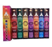 YUMO HOUSE - Varitas de incienso 7 Chakras y 7 Arcángeles + Porta incienso de regalo, Porta incienso Peace, Porta incienso love
