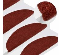 YunCangg Alfombrillas autoadhesivas para escaleras, 15 unidades, 56 x 17 x 3 cm, color rojo