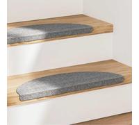 YunCangg Alfombrillas autoadhesivas para escaleras, 15 unidades, color gris, 56 x 17 x 3 cm, antideslizantes, protección para escaleras de madera, escaleras interiores, escaleras de caracol, mascotas