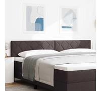 YunCangg Cabecero tapizado de tela marrón oscuro de 200 cm, con respaldo, independiente, apto para cama de matrimonio, cama individual, canapé, dormitorio y habitación de invitados