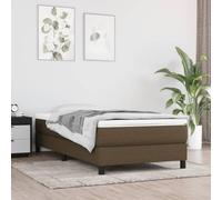 YunCangg Colchón de muelles ensacados medianos 120 x 190 x 20 cm, color marrón oscuro, tejido con núcleo de espuma fría y funda transpirable para cama individual, habitación de invitados, dormitorio