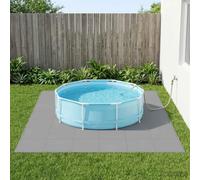 YunCangg Esterilla protectora de suelo para piscina, 24 unidades, color gris, de espuma EVA, 8,64 m², con superficie antideslizante y ampliación modular para piscina, protección del suelo y