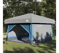YunCangg Innertelt - Tienda de campaña para 7 personas con techo azul y gris, 300 x 300 x 250 cm, resistente al agua, con ventilación y bolsa de transporte, para familia, festivales, senderismo y