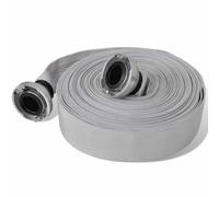 YunCangg Manguera plana para bomberos, 20 m, 2 pulgadas, con acoplamientos C-Storz de aleación de aluminio, resistente a la intemperie, para instalación de tuberías de agua y cable flexible en