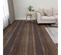YunCangg Placas de suelo de color marrón oscuro, 55 unidades, PVC, 5,11 m², autoadhesivas, rectangulares, para interior, salón, cocina, pasillo, antideslizante, fácil instalación y cuidado