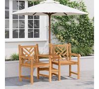 YunCangg Silla de jardín de madera maciza de teca, 152 x 63 x 89 cm, resistente a la intemperie, con reposabrazos, respaldo alto, silla de exterior para balcón, terraza, jardín, sillón rústico con