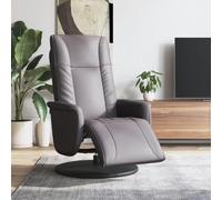 YunCangg Sillón de relax con reposapiés, piel sintética, ajustable, giratorio, ergonómico, con acolchado y reposabrazos, para salón, oficina, salón, chimenea, etc
