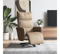 YunCangg Sillón de relax con reposapiés, piel sintética, giratorio, ajustable, con función reclinable, ergonómico, cómodo sillón para salón, rincón de lectura, oficina, salón