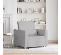 YunCangg Sofá cama extensible individual con ruedas de tela gris nube, 90 x 165 x 87 cm, función 3 en 1, marco de acero y madera contrachapada, con cojín cervical, para sala de estar y habitación de