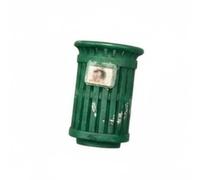 Yunhgft Miniatura Basurero Contenedor Papelera Cubo con Aspecto Realista y Detalles Envejecidos para Colecciones de Vehículos Adecuado para Maquetas de Ciudad, Verde