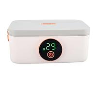 Yunir Lonchera Eléctrica, Calentador De Alimentos De Acero Inoxidable De 1 L con Calefacción Altamente Eficiente, Panel De Control, Calentador De Alimentos Portátil Recargable De 60 W