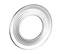 YunJove Anillo de Aro para Bambú Vaporera Adaptador de Acero Inoxidable para Soporte para Cocinar Alimentos Al Limpieza Sencilla Adecuado Pa, Diámetro Exterior. 31cm