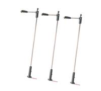 Yunmeryker 3 Piezas Lámparas Callejeras Miniatura LED Modelo Farola de Ferrocarril Ensimble en PP Adecuado para Escenas Invernales Y Casas de Muñecas, Style a