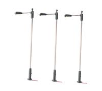 Yunmeryker 3 Piezas Lámparas Callejeras Miniatura LED Modelo Farola de Ferrocarril Ensimble en PP Adecuado para Escenas Invernales Y Casas de Muñecas, Style C