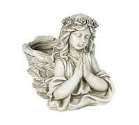 Yunmeryker Figura de Maceta de Hadas Miniatura Contenedor para Plantas Pequeñas Y Hierbas Hecho de Resina con Detalles Realistas Adecuado para Decoración de, B