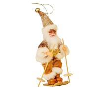 Yunmeryker Figura de Papá Noel en Trineo Santa Muñeco Adorno Estatua Navideña Duradera Y PP Adecuada para Sala Dormitorio Escritorio Cafetería Y de, Estilo D, Individual
