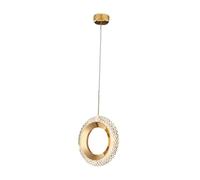 Yunmeryker Lámpara Colgante Diseño Minimalista Materiales Resistentes Y Fácil Instalación Cable Regulable Adecuada para Decoración de Dormi, Redondo cálido