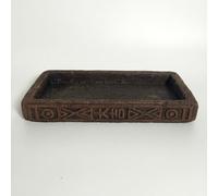 Yunmeryker Maceta Decorativa Interior, Macetero Pequeño Cemento Compuesto, Maceta Estilo Clásico Chino, para Bonsáis y Plantas, Marrón Retro Daji, Mediano