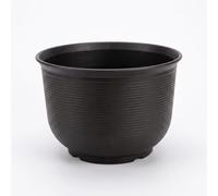 Yunmeryker Maceta Plástico Grande, Maceta Drenaje, Macetero para Plantas Exterior, Macetero Decorativo Interior 30x30x22cm, Negro Marrón Oscuro