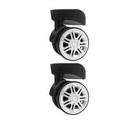 Yunmeryker Ruedas para Maletas Rueda Giratoria Accesorios Maleta Doble Rodillo Giratorio Material PP Resistente Adecuado para Reparación de Equipaje Maletas Y TR, Estilo f