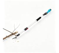 YUNRUX Tijeras de podar telescópicas con batería, 1,44 - 2 m, cuchillas cortasetos con dispositivo de seguridad, rango de corte de 0 - 25 mm, cortador de setos, tijeras de podar, desbrozadora para
