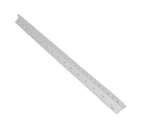 Yunseity Regla de Escala Arquitectónica de 30 Cm, Herramienta de Dibujo Triangular de Aluminio con Diseño Cóncavo y Marcas Grabadas para Ingeniería, Arquitectura y Dibujo de Estudiantes (SILVER)