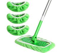 YUNYU - 8 Paños Reutilizables para Fregona | Compatibles con Sistemas de Limpieza Tipo Swiffer (25,4 x 11,5 cm) | Microfibra para Limpieza en Seco y Húmedo