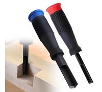 Yuqutum 2 cinceles de esquina, cincel cuadrado de 90°, cincel de madera de esquina para cortar la instalación de puertas mortadas cuadradas, tallado de madera, herramientas de carpintería, 8 mm + 12