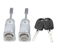 Yurefax Cerradura de pestillo de puerta de coche 1 par de cilindros bloqueo cierre puerta izquierda y derecha con 2 llaves, para Vw, Passat, B5 3b 96-05 3b0837167 3b0837168