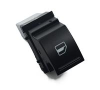 Yurefax Interruptor de elevalunas eléctrico, para Skoda, para Fabia | para Roomster 2006 2007 2008 2009- 2015 1Z0959858 1Z0 959 858 5J0959855 5J0 959 855 Luz verde