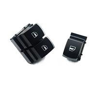 Yurefax Interruptor de elevalunas eléctrico, para Skoda, para Fabia | para Roomster 2006 2007 2008 2009- 2015 1Z0959858 1Z0 959 858 5J0959855 5J0 959 855 Luz verde