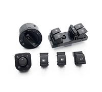 Yurefax Interruptor de ventana de espejo de faro, para VW, para Tiguan | Bassat B6 para CC, para Jetta, Mk5, para Golf, 5 6 5KD 941 431B 1F0 959 855 1K4 959 857 1K0 959 565J